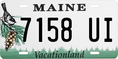 ME license plate 7158UI