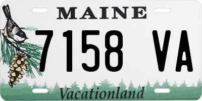 ME license plate 7158VA