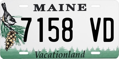 ME license plate 7158VD