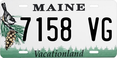 ME license plate 7158VG