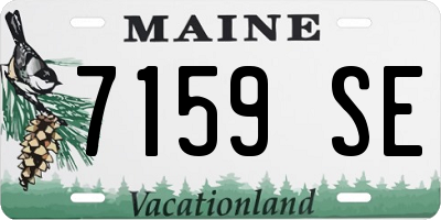 ME license plate 7159SE