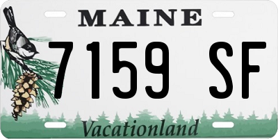 ME license plate 7159SF
