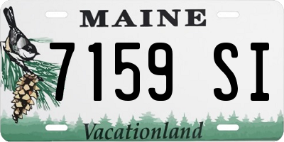 ME license plate 7159SI