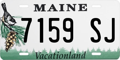 ME license plate 7159SJ