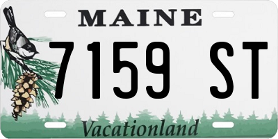 ME license plate 7159ST