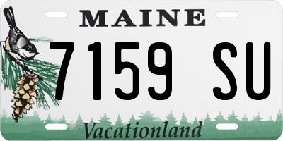 ME license plate 7159SU