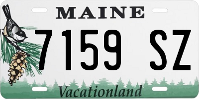 ME license plate 7159SZ