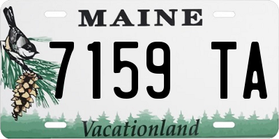 ME license plate 7159TA
