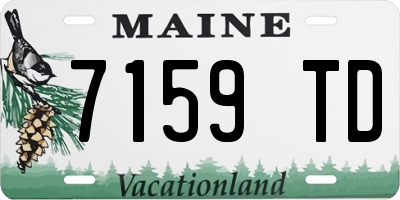 ME license plate 7159TD