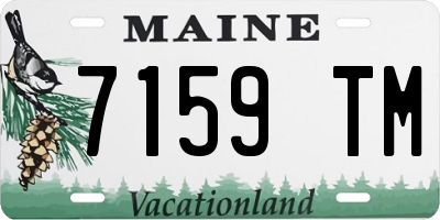 ME license plate 7159TM