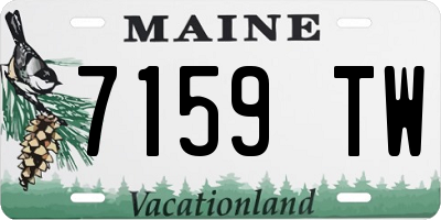 ME license plate 7159TW
