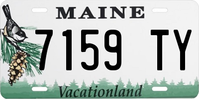 ME license plate 7159TY