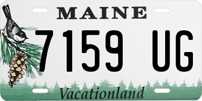 ME license plate 7159UG