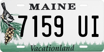 ME license plate 7159UI