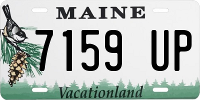 ME license plate 7159UP