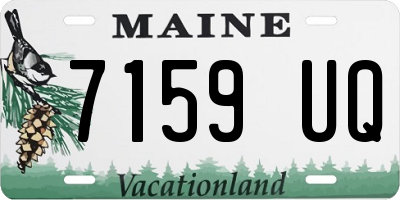 ME license plate 7159UQ