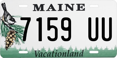 ME license plate 7159UU