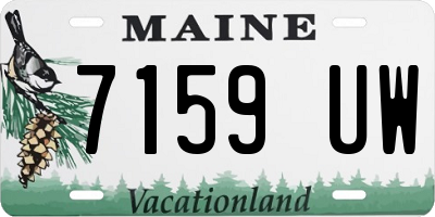 ME license plate 7159UW