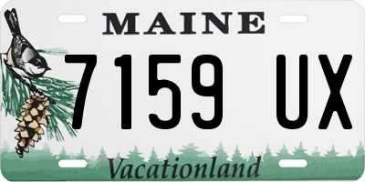 ME license plate 7159UX