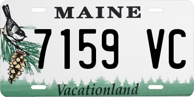 ME license plate 7159VC