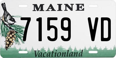 ME license plate 7159VD