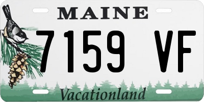 ME license plate 7159VF