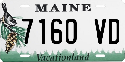 ME license plate 7160VD