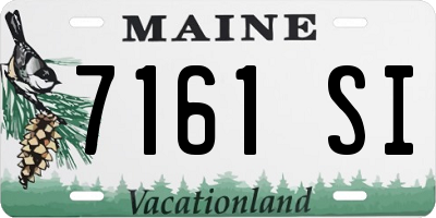 ME license plate 7161SI
