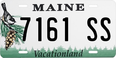 ME license plate 7161SS