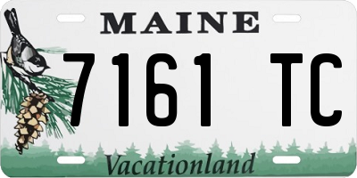 ME license plate 7161TC