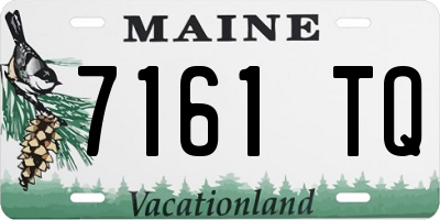 ME license plate 7161TQ
