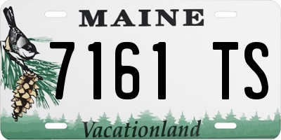 ME license plate 7161TS