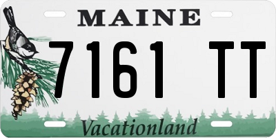 ME license plate 7161TT