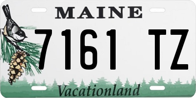 ME license plate 7161TZ