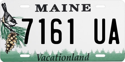 ME license plate 7161UA