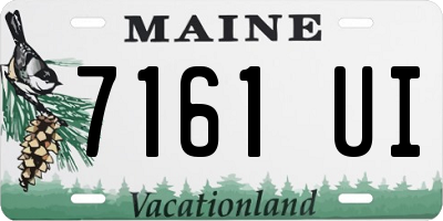 ME license plate 7161UI