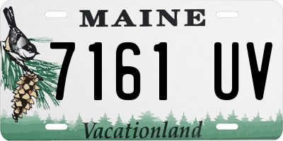 ME license plate 7161UV