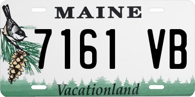 ME license plate 7161VB