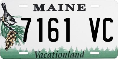ME license plate 7161VC