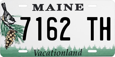 ME license plate 7162TH