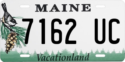 ME license plate 7162UC