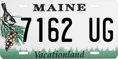 ME license plate 7162UG
