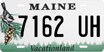 ME license plate 7162UH