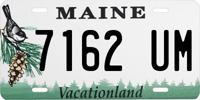 ME license plate 7162UM