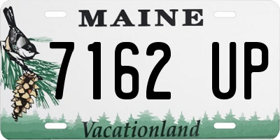 ME license plate 7162UP