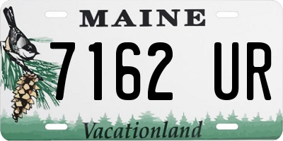 ME license plate 7162UR