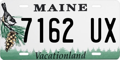 ME license plate 7162UX