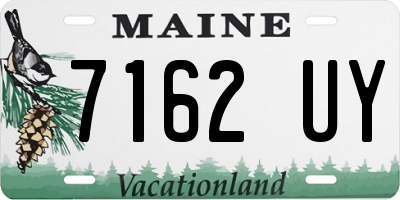 ME license plate 7162UY