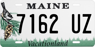ME license plate 7162UZ