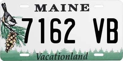 ME license plate 7162VB